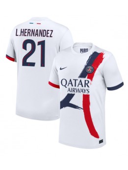 Billige Paris Saint-Germain Lucas Hernandez #21 Bortedrakt 2024-25 Kortermet